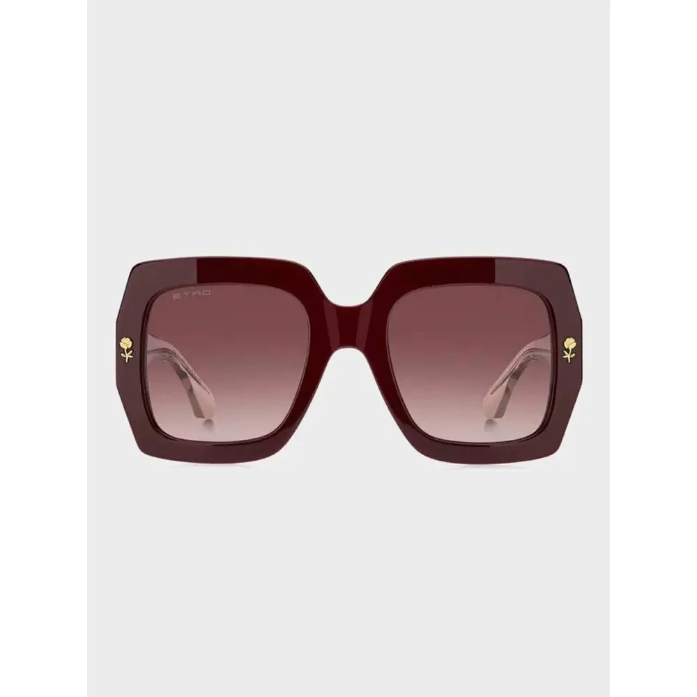 New Etro ETRO0011/S 0LHF3X Burgundy Frame Women's Sunglasses Authentic